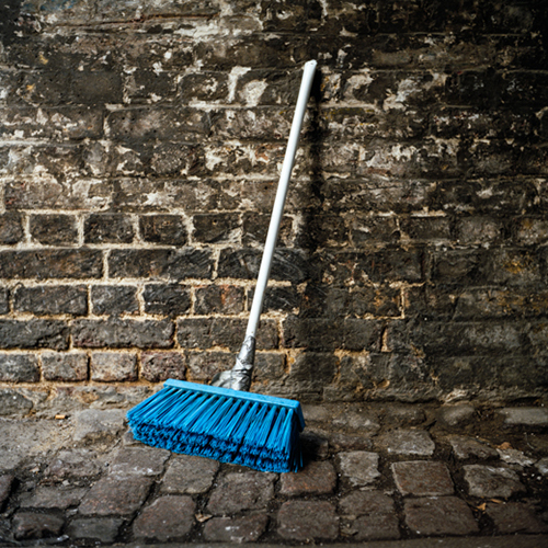 Blue broom